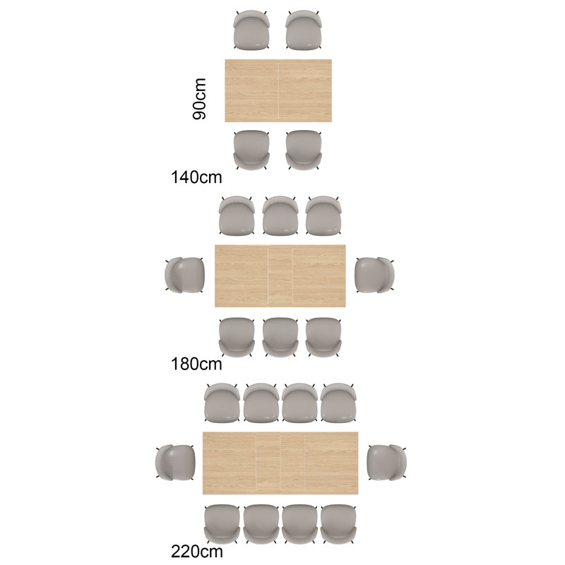 Floor Plan Standard Size Of Seater Rectangular Dining Table Ebern