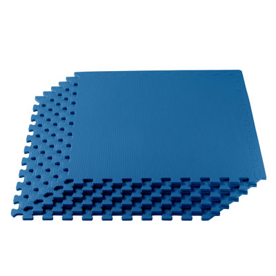 Carreau de sol en mousse polyvalente 3/8 po d'épaisseur 24 pieds carrés (6 carreaux)