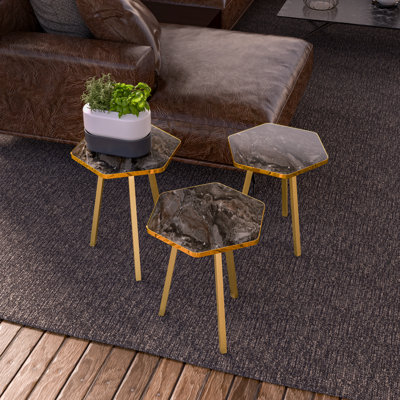 Ensemble de tables de bout Irsah