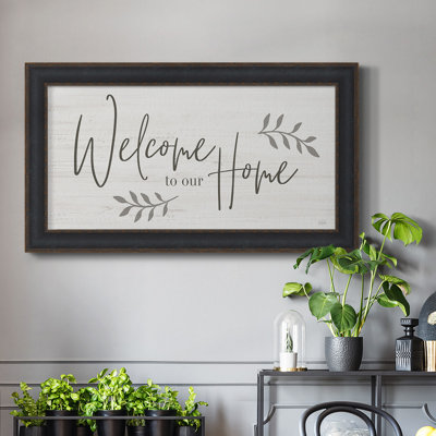 Hemke Welcome To Our Home - Reproduction d'un seul cadre photo sur toile