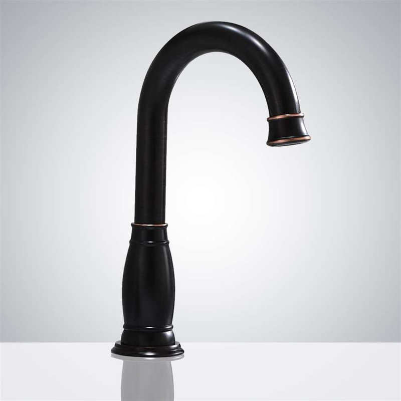 BathSelect Venosa Matte Black Automatic Touchless Sensor Faucet Commercial Solid Brass Motion