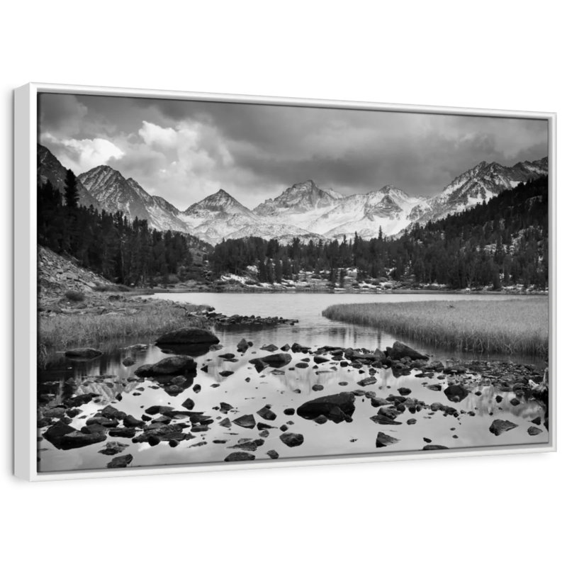 Alvord Monochrome Alpine Landscape, 9" H x 13" W