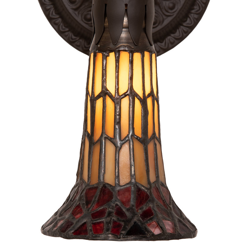 Gazon 1 - Light Armed Sconce, Beige/Red