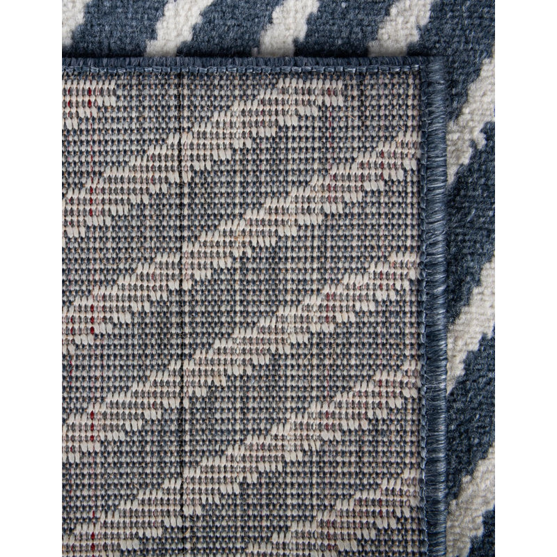 Latitude Run® Orkla Nikolis Rug Blue, Runner 2'7" x 12'