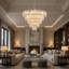 Lustre en cristal 5 niveaux