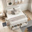 Lit plateforme avec 6 tiroirs de rangement-131208459-131208458