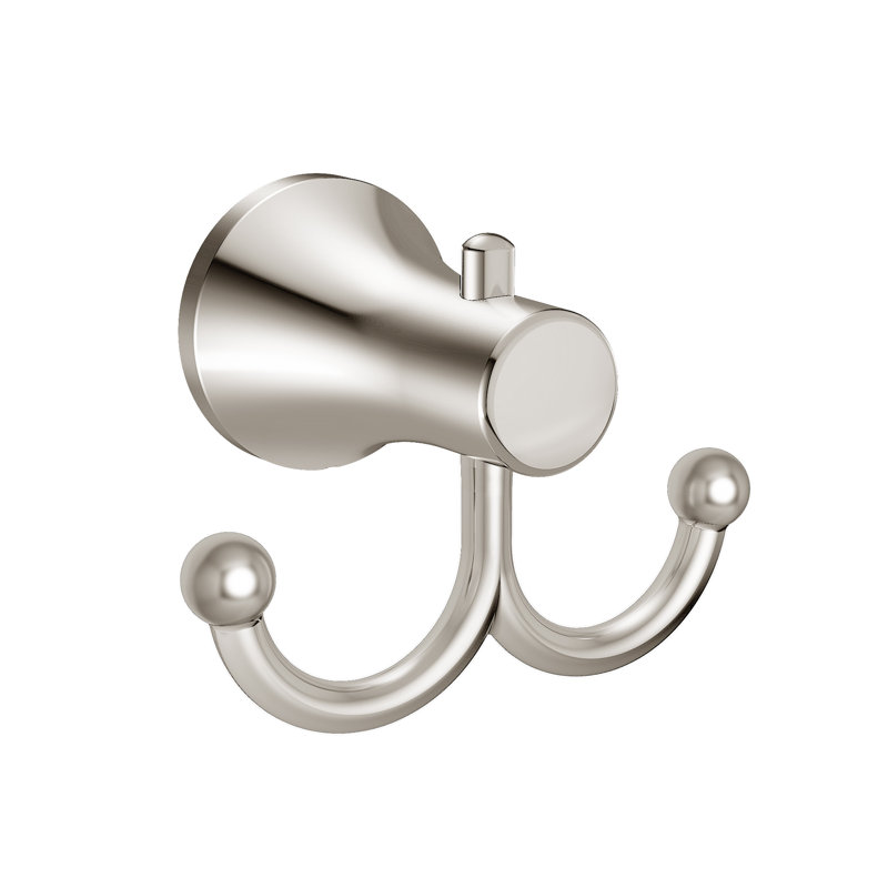 Crochet mural double C Series, Nickel poli