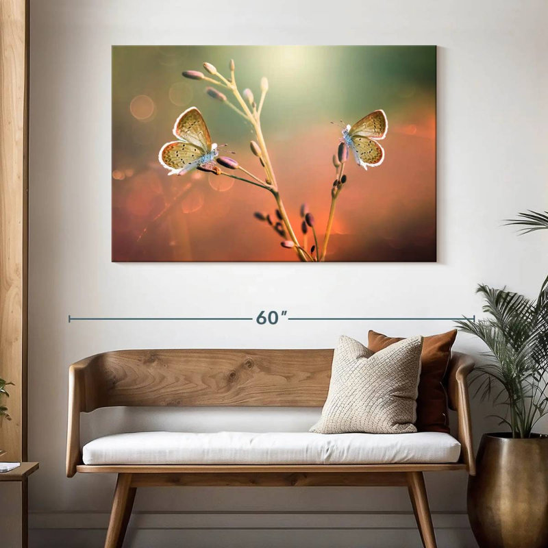 Brampt Butterfly Pair, 32" H x 48" W