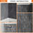 3-Piece Glue Up Shower Wall Panel Surround Kit, Quick Install, Trimmable & Waterproof-126555097-126287968