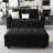Velvet Upholstered Sleeper Sofa, Pull Out Bed With Storage Ottoman-2056704744