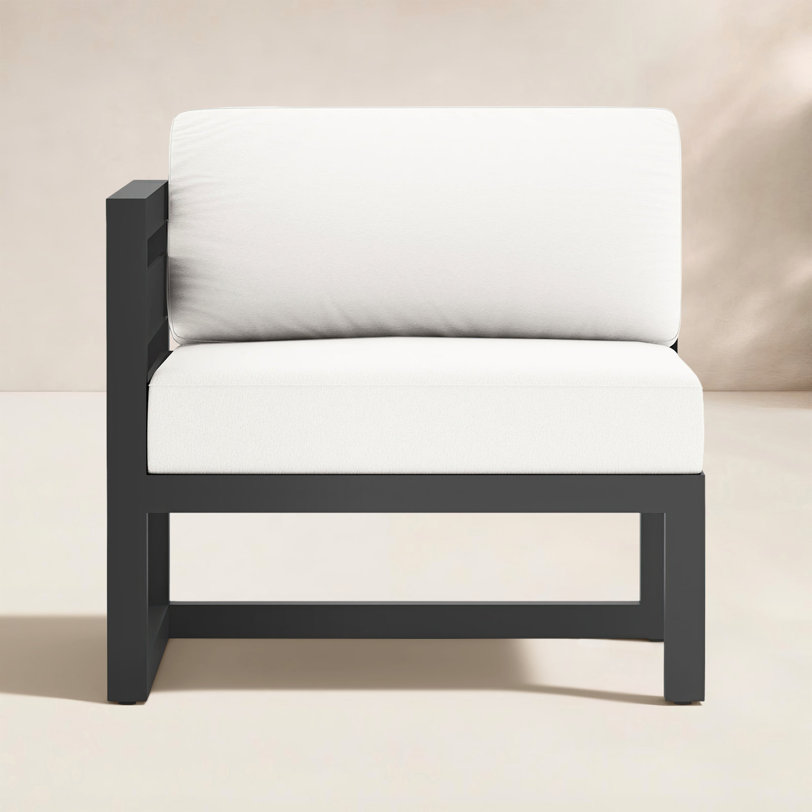 Smith Sunbrella® Patio Lounge Chair, Canvas Natural, Slate