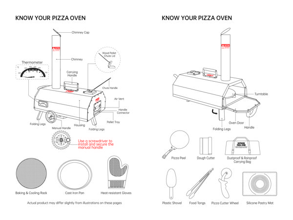 TONWIN Stainless Steel Countertop Wood Burning Pizza Oven TONWIN Color: Silver