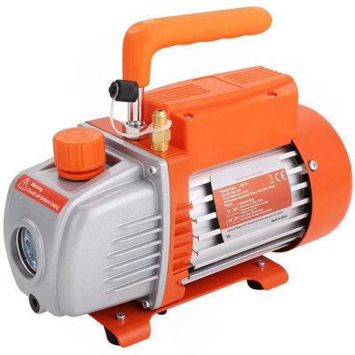 1/5 HP 3.5 CFM AC Vacuum Pump And Gauge Set, Single Stage Rotary Vane HVAC Air Vacuum Pump A/C Refrigerant Kit Manifold Gauge Set, With Three-Color Hose Carry Bag, Applicable To R134a, R410a
