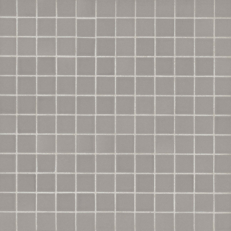 True 1" x 1" Porcelain Grid Mosaic Sheet Tile, Gray