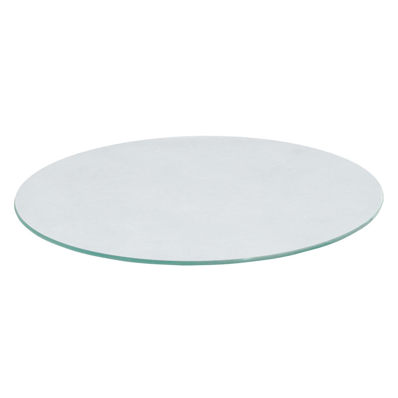 Harbour Housewares - Round Glass Chopping Board, White