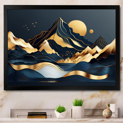 Narcyz Gold Minimalist Mountains III