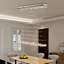 Luminaire suspendu linéaire à 5 lumières pour îlot de cuisine avec détails en cristal Stinnett