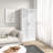 71" Tall Storage Cabinet with Movable Storage Shelves