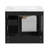 24" Modern Floating Bathroom Vanity With Arched Glass Door, Wall-Mounted Cabinet With Ceramic Sink & 2 Drawers (White / Black / Beige)-1383623003