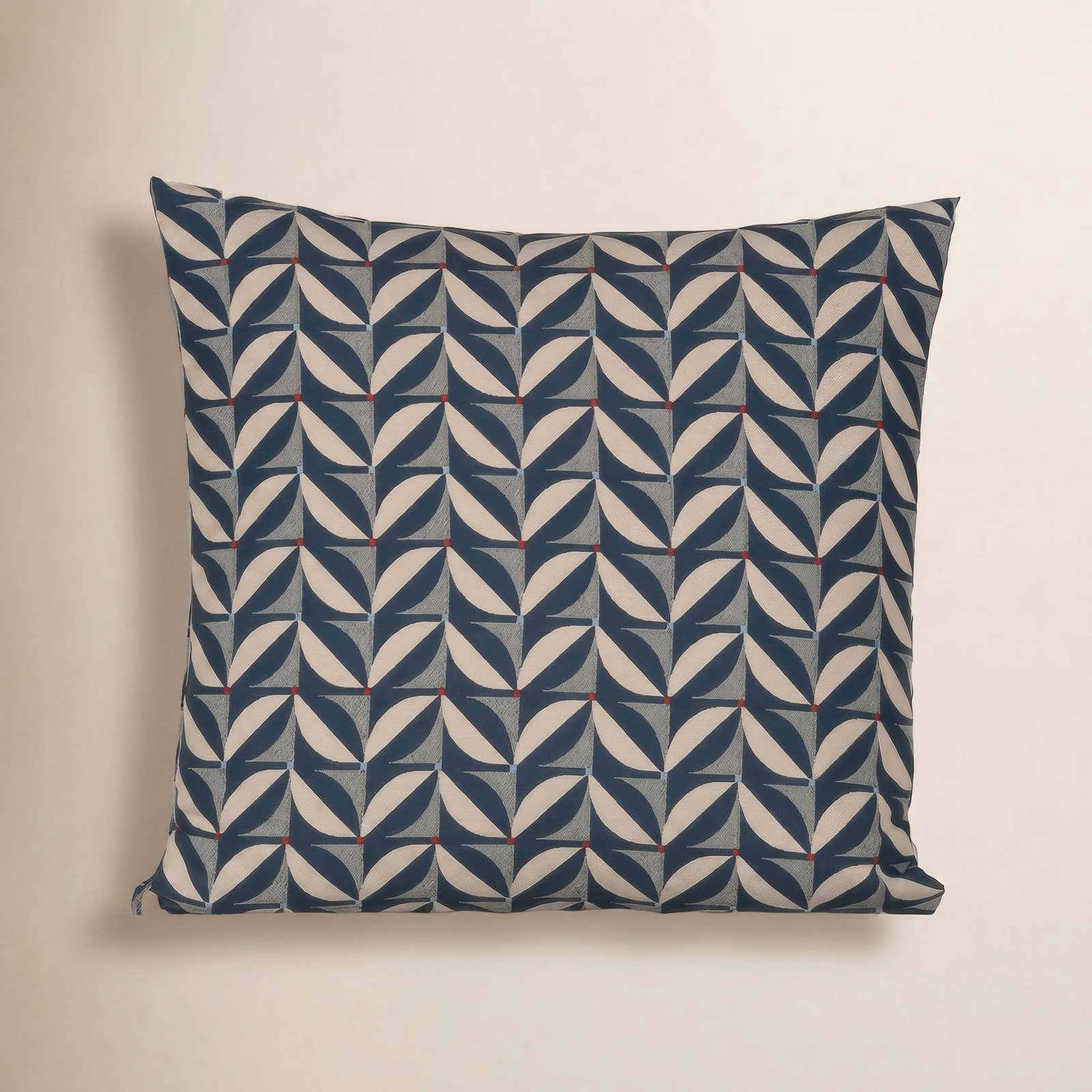 Mattelynn Geometric Indoor/Outdoor Throw Pillow, Blue, Square 20"