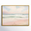 «Ocean Tranquility Tender Pink Pastel Sunrise I - Coastal Beach», art mural