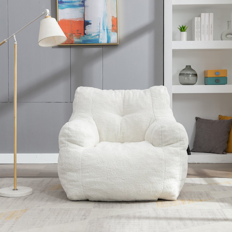 Shinese Upholstered Accent Chair, Ivory