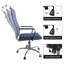 Chaise de bureau, chaise de salle de conférence en cuir PU à dossier moyen-131151464