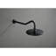 Bras de douche en acier inoxydable noir mat, solide et durable, installation de nettoyage simple, régime de propreté