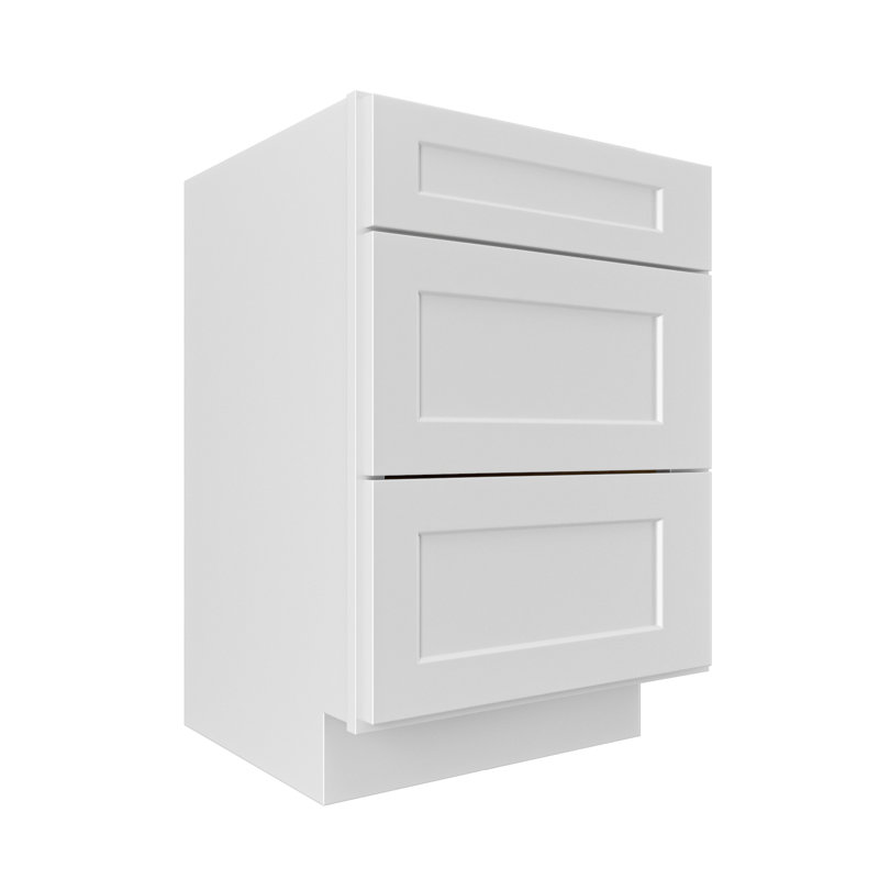Armoire de cuisine 3 tiroirs Modern, 24"