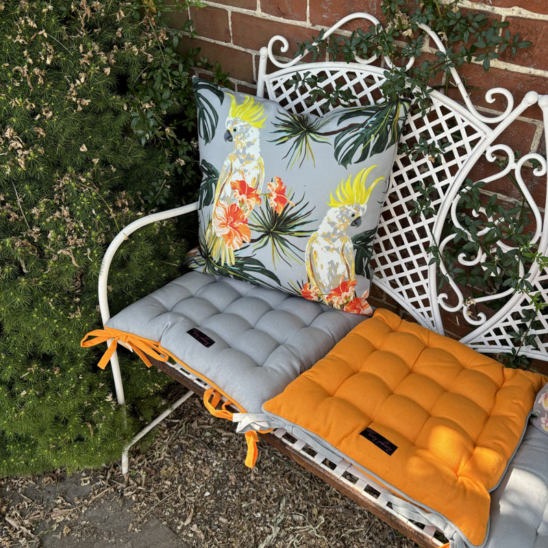 Garden Seat Cushion, Grey