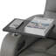 Double fauteuil inclinable de cinéma maison en cuir fleur avec ports USB et de type C