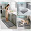 Ensemble de tapis de salle de bain en mousse à mémoire de forme 3 pièces, tapis de sol lavable à séchage rapide et antidérapant ultra doux pour base de meuble-lavabo de douche