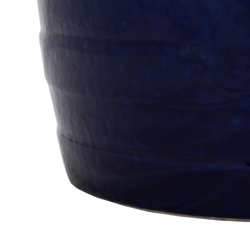 Tabouret de jardin Ceramic, Bleu / blanc
