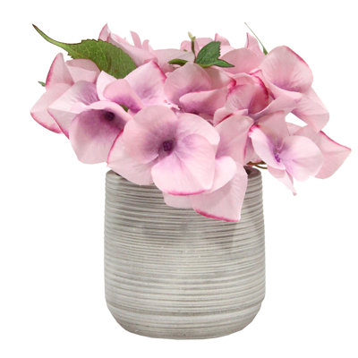 Fabric Hydrangea Arrangement in Pot