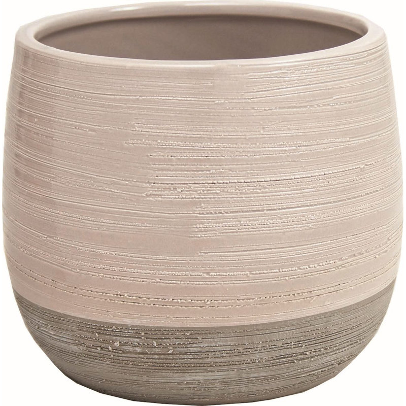 Pot à fleurs Kenyatta, gris, H 4,3 po x l 4,3 po x P 4,3 po