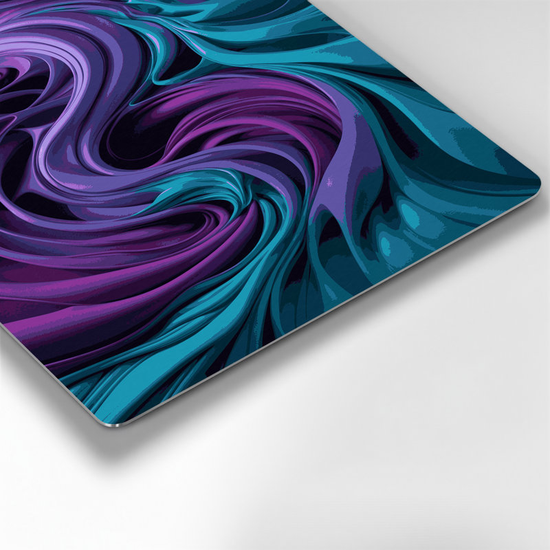 Art mural en métal Biomorphic Abstraction 98, H 11 po x l 14 po