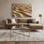 Coastal Sandy Ripple Deluxe Brown Canvas Wall Art-788398242