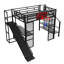 Lit mezzanine en métal avec bureau intégré-693569133