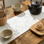 Chemin de table Boho pour décor rustique de style campagnard, décoration de table de salle à manger en toile de jute style macramé-1046017875
