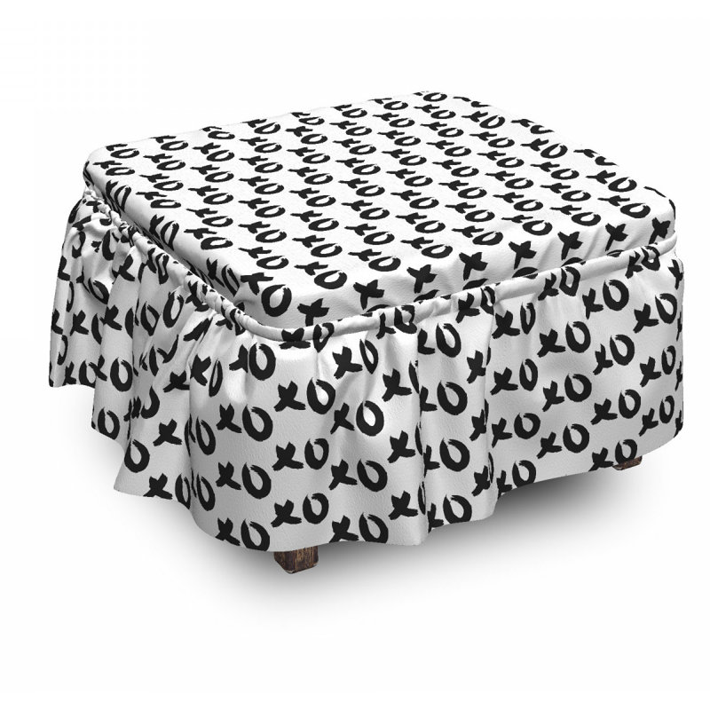 Box Cushion Ottoman Slipcover