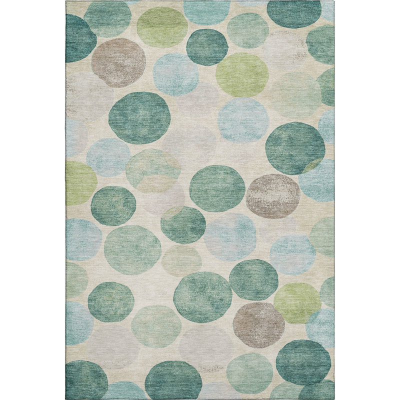 Premium Machine Washable Tiana Geometric Rug, Rectangle 10' x 14'