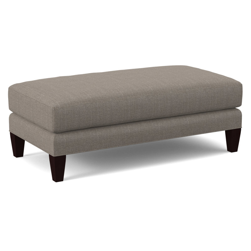 Celeste 48" Ottoman, Java Finish, Stone Crypton Performance; 0884-83