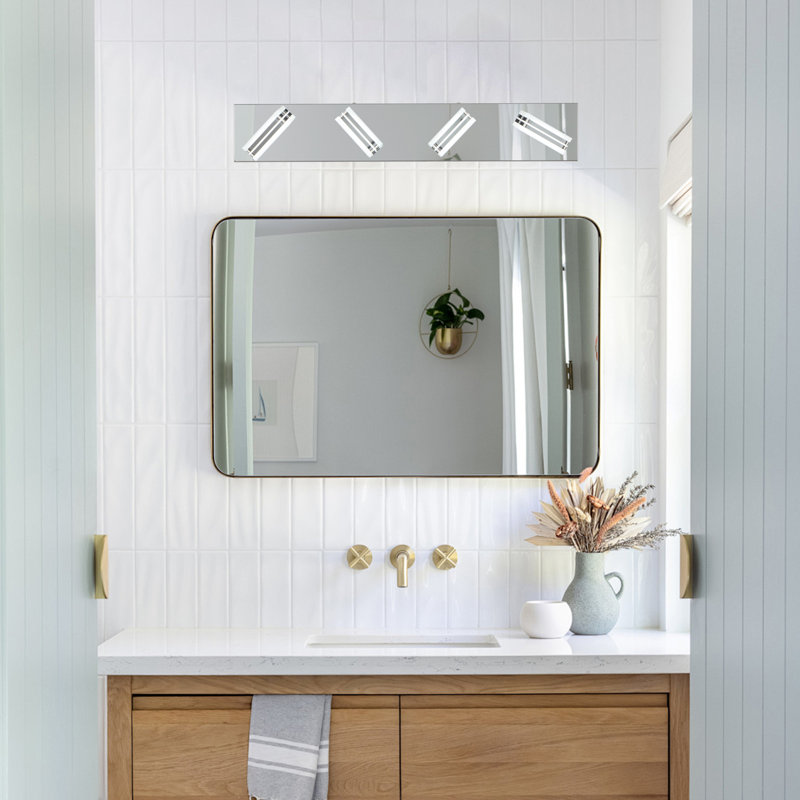 Luminaire de meuble-lavabo moderne en fer chromé à DEL Led Brightness