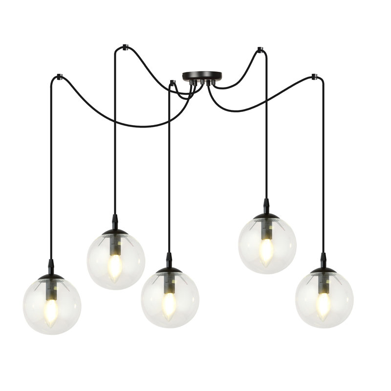 Garnes 5 - Light Sphere Pendant, Clear
