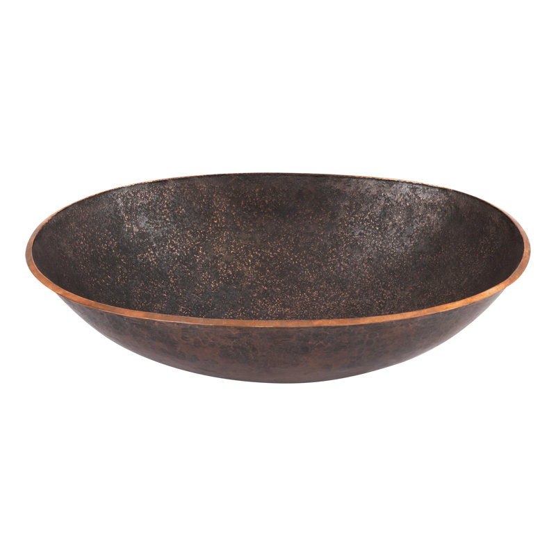 Terra Firma 17'' L Bathroom Sink, Dark Brown