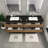 Kirker 72" Wall-Mounted Double Bathroom Vanity Set-1915091833