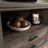 File Credenza With Adjustable Shelf, Brown Finish