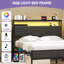 Storage Upholstered Platform Bed with LED Lighting Included and Built In USB Port-1556874309