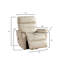 Fauteuil inclinable électrique contemporain
