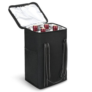 DS Picnic Insulated Wine Tote Bag Wine Bottle Carrier 4 Bottle